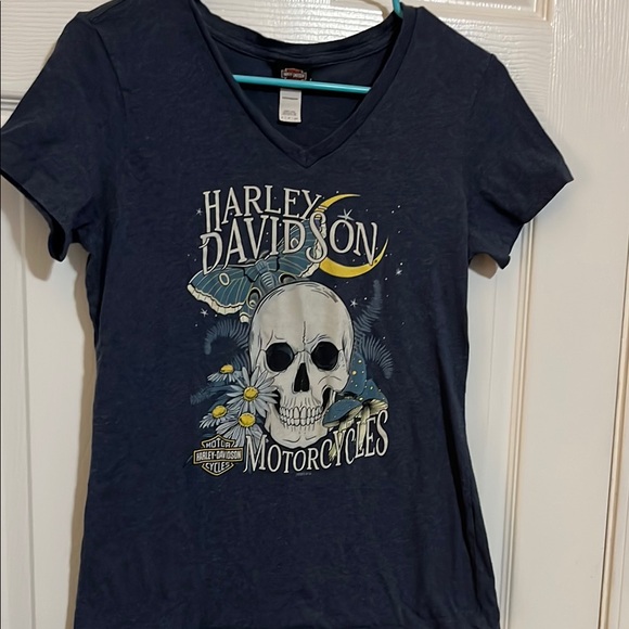 Harley-Davidson Midnight Blue Skull Tee - Picture 2 of 8